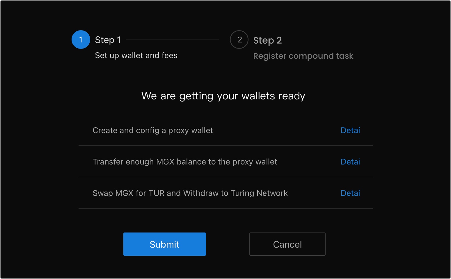 Mangata integration Step 1